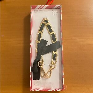 A New Day Gold and Black Wristlet Strap NWT